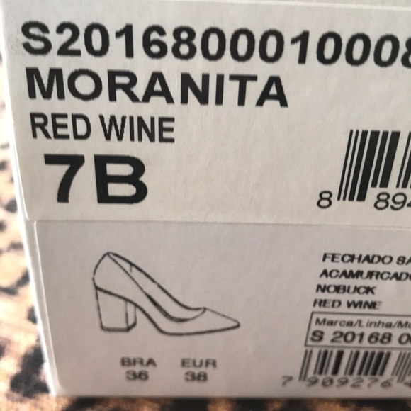 NIB Schutz “Moranita” Suede Pump in Red Wine - 7 🎅🏻🎄 - Picture 7 of 7